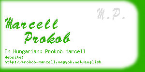 marcell prokob business card